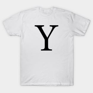 Black Y T-Shirt